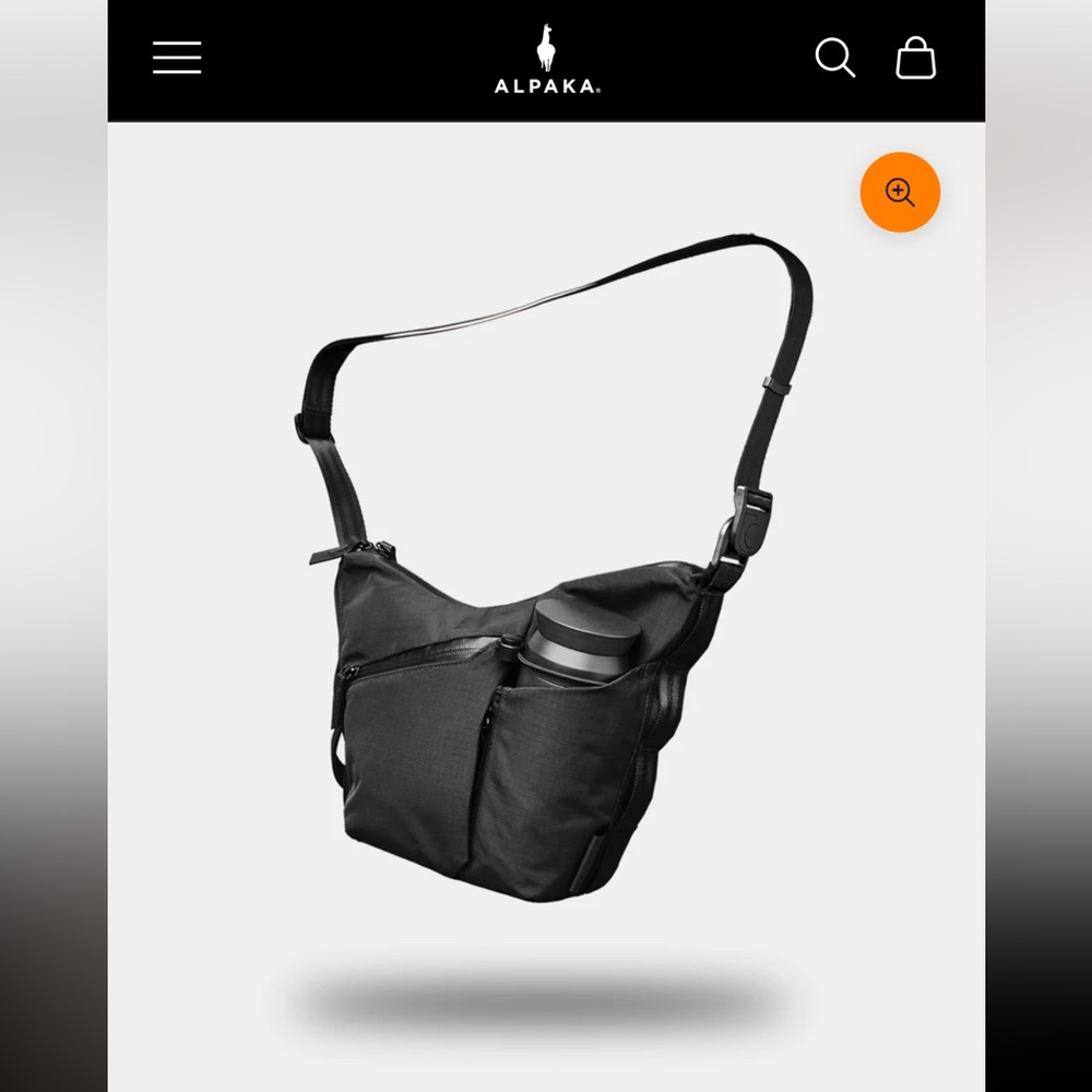 NWOT Alpaka Black Crossbody Bag